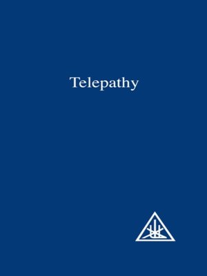 cover image of Telepathy and the Etheric Vehicle